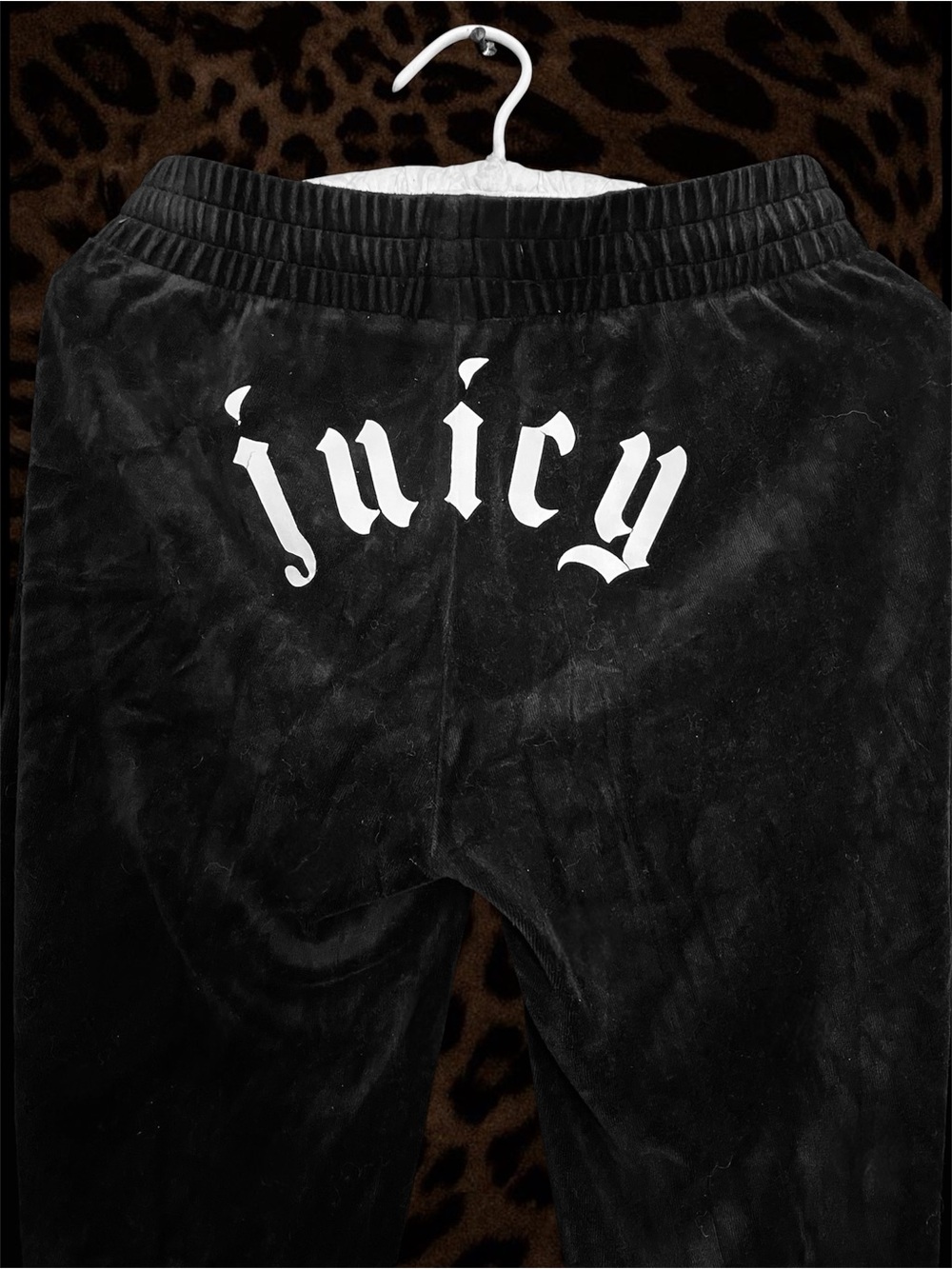 Juicy Couture Black Velour  Sweatpants